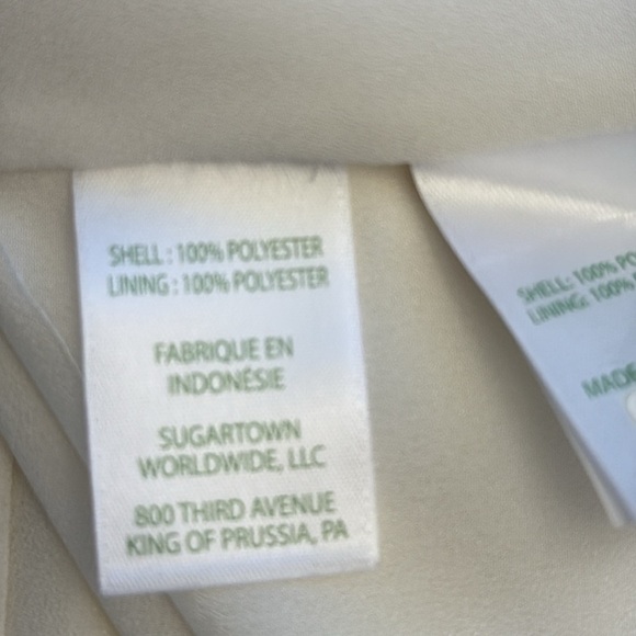 Lilly Pulitzer Blakelynn Elbow Sleeve Top Coconut White puff sleeves top size 6 - Picture 7 of 9